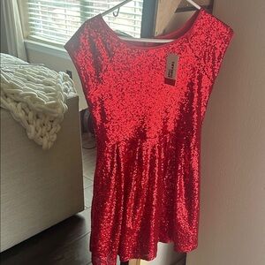 Epic Threads Glittering Red Kids Dress